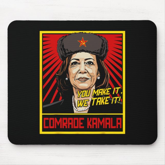 Comrade Kamala Kamala Harris Tim Wheimer Coach 202 Mouse Pad (Front)