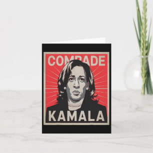 Comrade Kamala Shirt Funny Political Wearing Pearl Card