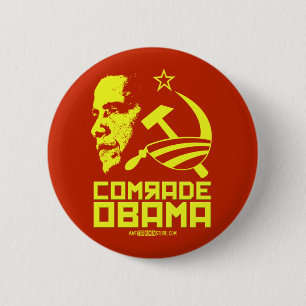 Comrade Obama 6 Cm Round Badge