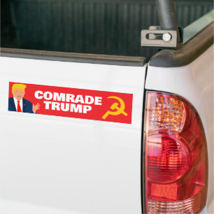 Comrade Trump cartoon funny world politics Bumper Sticker