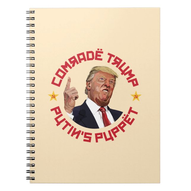 Comrade Trump: Putin's Puppet Soviet Illustration Notebook (Front)