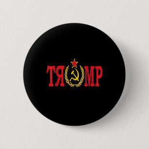 Comrade Trump Russian Fool Trump Impeach Trump 6 Cm Round Badge