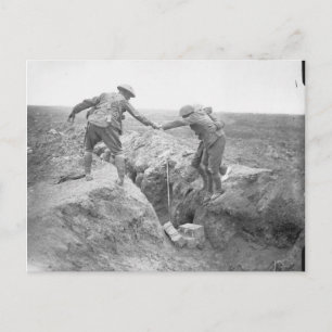Comrades at Battle of Ginchy, The Somme, 1916 Postcard
