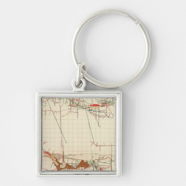 Comstock Mine Maps Number III Key Ring (Front)