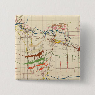 Comstock Mine Maps Number VI 15 Cm Square Badge