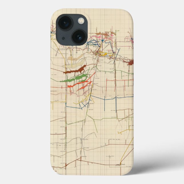 Comstock Mine Maps Number VI Case-Mate iPhone Case (Back)
