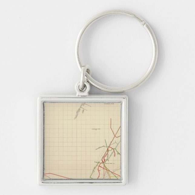 Comstock Mine Maps Number VII Key Ring (Front)