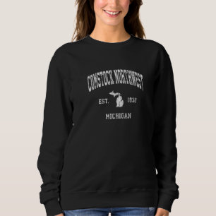 Comstock Northwest Michigan Mi Vintage Athletic Sp Sweatshirt