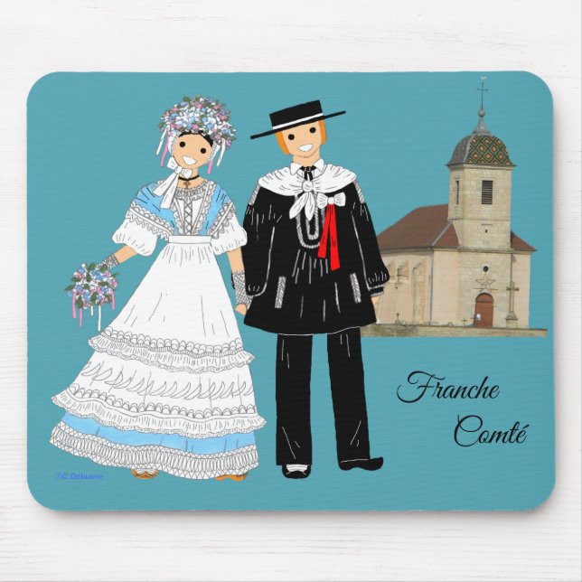 Comte marriage, Doubs, France Mouse Pad (Front)