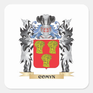 Comyn Coat of Arms - Family Crest Square Sticker