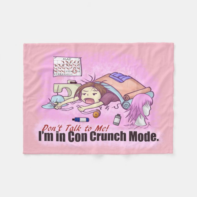Con Crunch Fleece Blanket (Front (Horizontal))