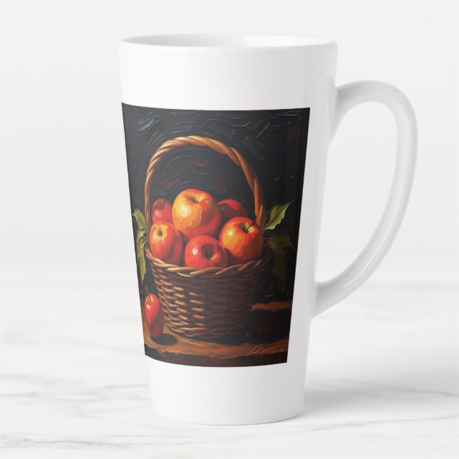con Diseño de frutero Latte Mug (Right)
