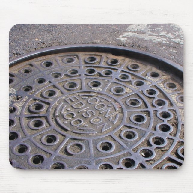 Con Edison Cover NYC Mouse Pad (Front)