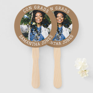 Con Grads simple Graduate photo modern Graduation Hand Fan