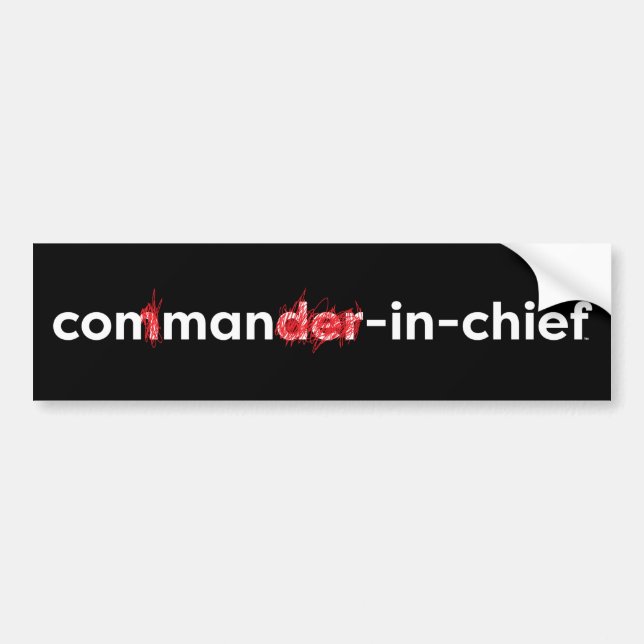 Con Man In Chief Bumper Sticker (Front)