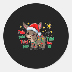 Con Mi Burrito Sabanero Mexican Tuki Tuki Latino X Classic Round Sticker