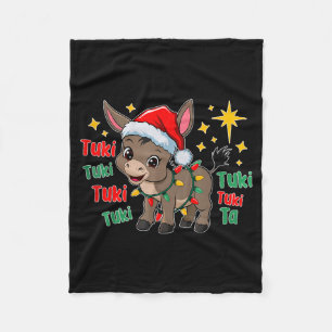 Con Mi Burrito Sabanero Mexican Tuki Tuki Latino X Fleece Blanket