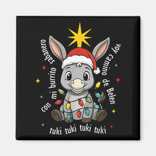 Con Mi Burrito Sabanero Mexican Tuki Tuki Latino X Magnet