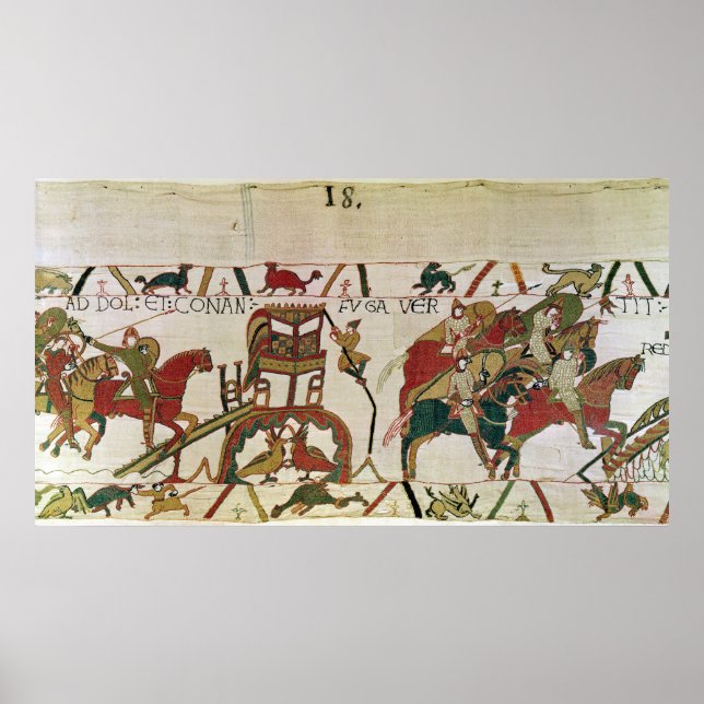 Conan flees, Duke William's Knights Fighting Poster (Front)