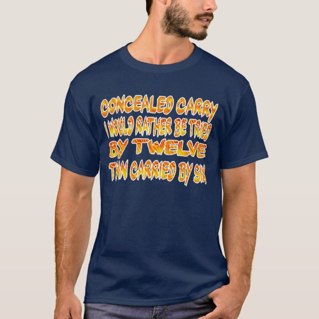 Concealed carry T Shirt. T-Shirt (Front)