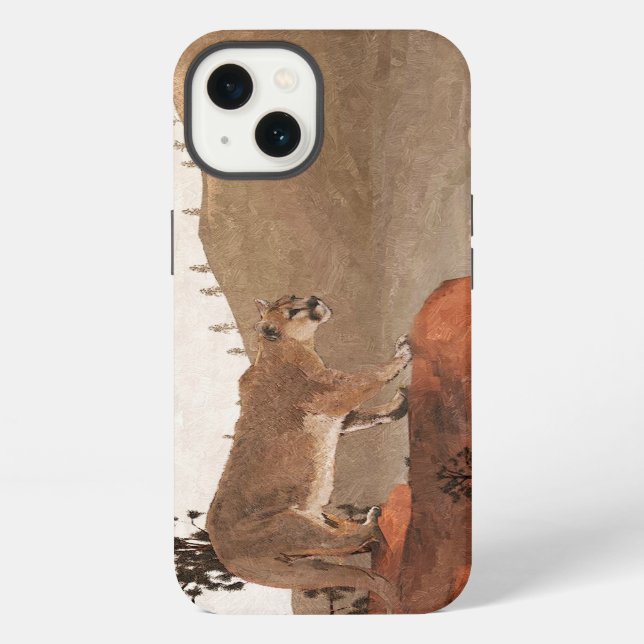 Concentration - Cougar iPhone Case (Back)