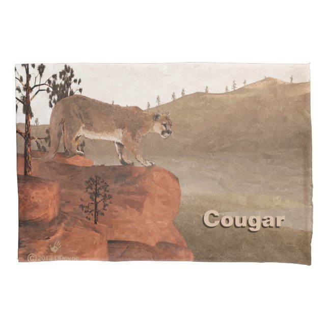Concentration - Cougar Pillowcase (Front)