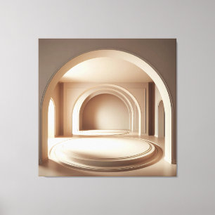 Concentric Arch Platforms Canvas Print