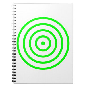 Concentric Circle Spiral Photo Notebook