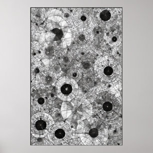 Concentric Circles: A Geometric Symphony Poster