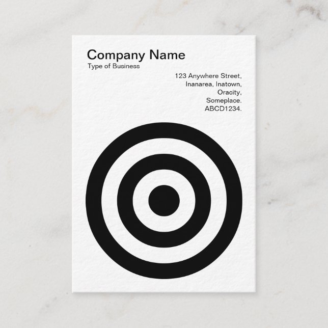 Concentric Circles Business Card (Front)
