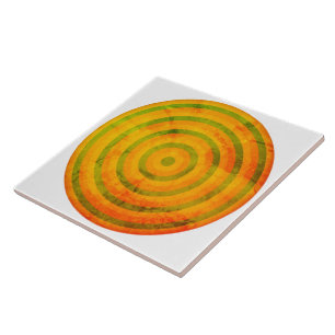 Concentric Circles Ceramic Tile