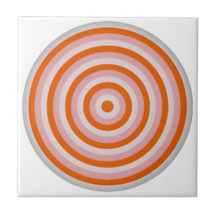 Concentric Circles Ceramic Tile