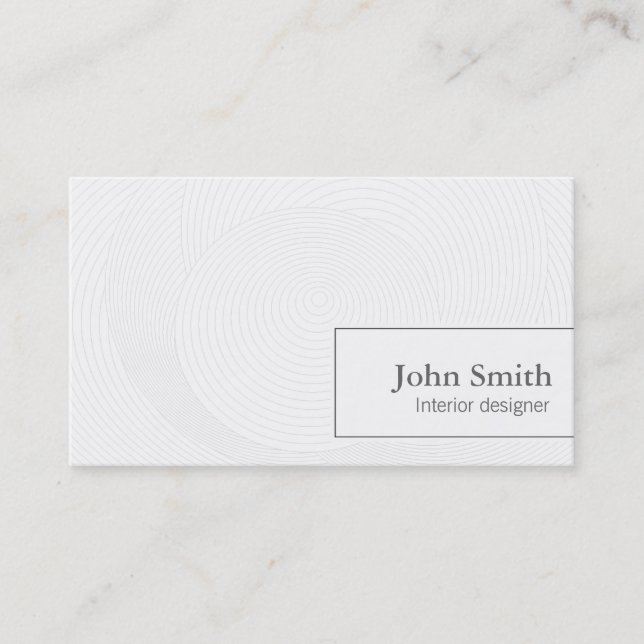 Concentric Circles Interiors Business Card (Front)
