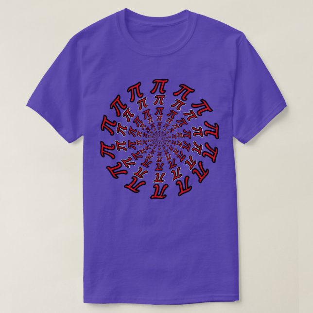 Concentric Circles Of Infinite Pi T-Shirt (Design Front)