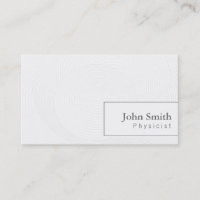 Concentric Circles Physicist Business Card