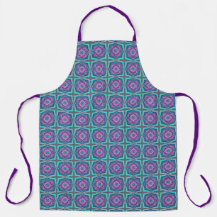 Concentric Circles Pulled To The Point Abstract Apron