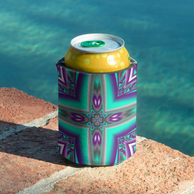 Concentric Circles Pulled To The Point Abstract Can Cooler (In Situ Pool)