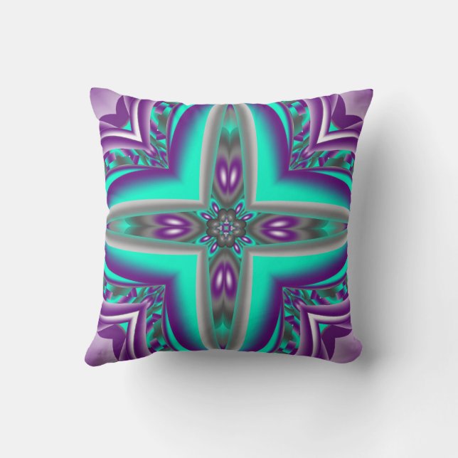 Concentric Circles Pulled To The Point Abstract Cushion (Back)