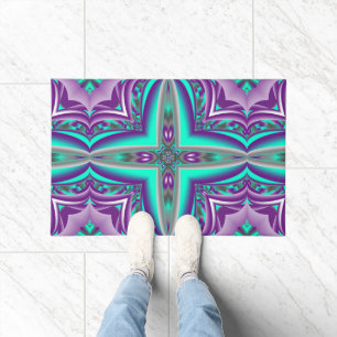 Concentric Circles Pulled To The Point Abstract  Doormat