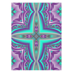 Concentric Circles Pulled To The Point Abstract Tablecloth