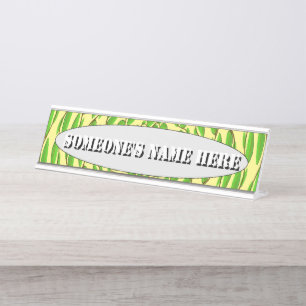 Concentric Leaf Rings by Kenneth Yoncich Desk Name Plate