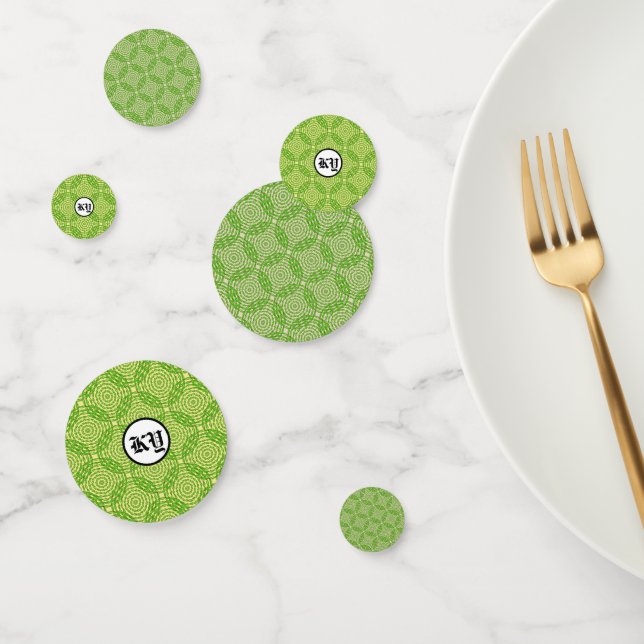 Concentric Leaf Rings (Tile) by Kenneth Yoncich Confetti (Group)