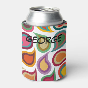 Concentric Paisleys Can Cooler