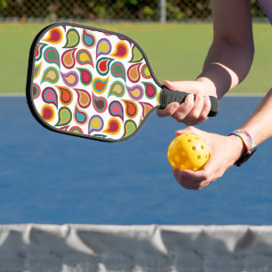 Concentric Paisleys Pickleball Paddle
