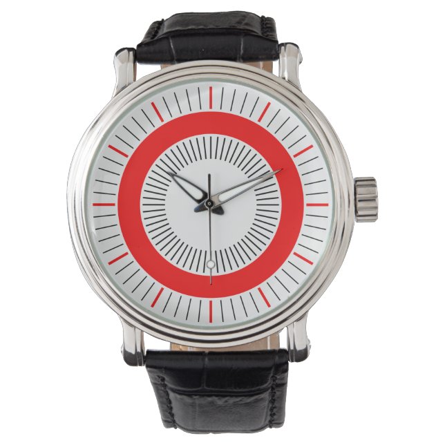 Concentric Rays - Red Watch (Front)