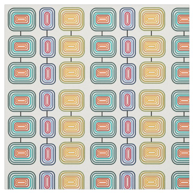 Concentric Rectangles  Fabric (Swatch)