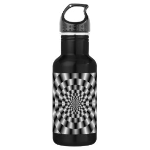 Concentric Rings in Monochrome Bottle