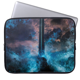 Concept Art in the concept of “Bangkok Tsunami” T Laptop Sleeve