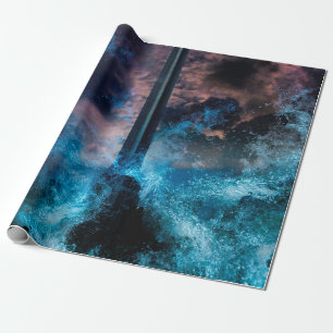 Concept Art in the concept of “Bangkok Tsunami” T Wrapping Paper