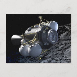 Concept Art of Altair Lunar Lander in Orbit Postcard